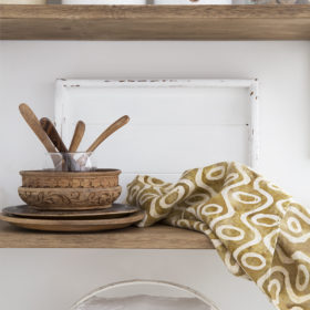 Linen Napkin - Caramel Waves - Image 2